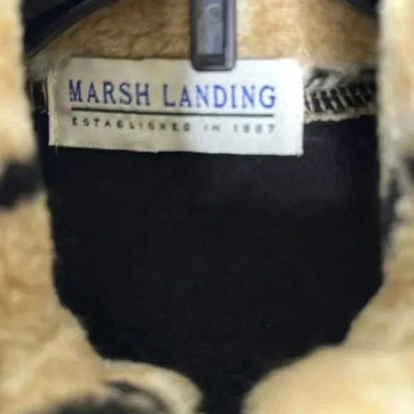 Marsh Landing Medium 3/4 zip hiking/camping sweater size XL Snowflake Design - Picture 3 of 5